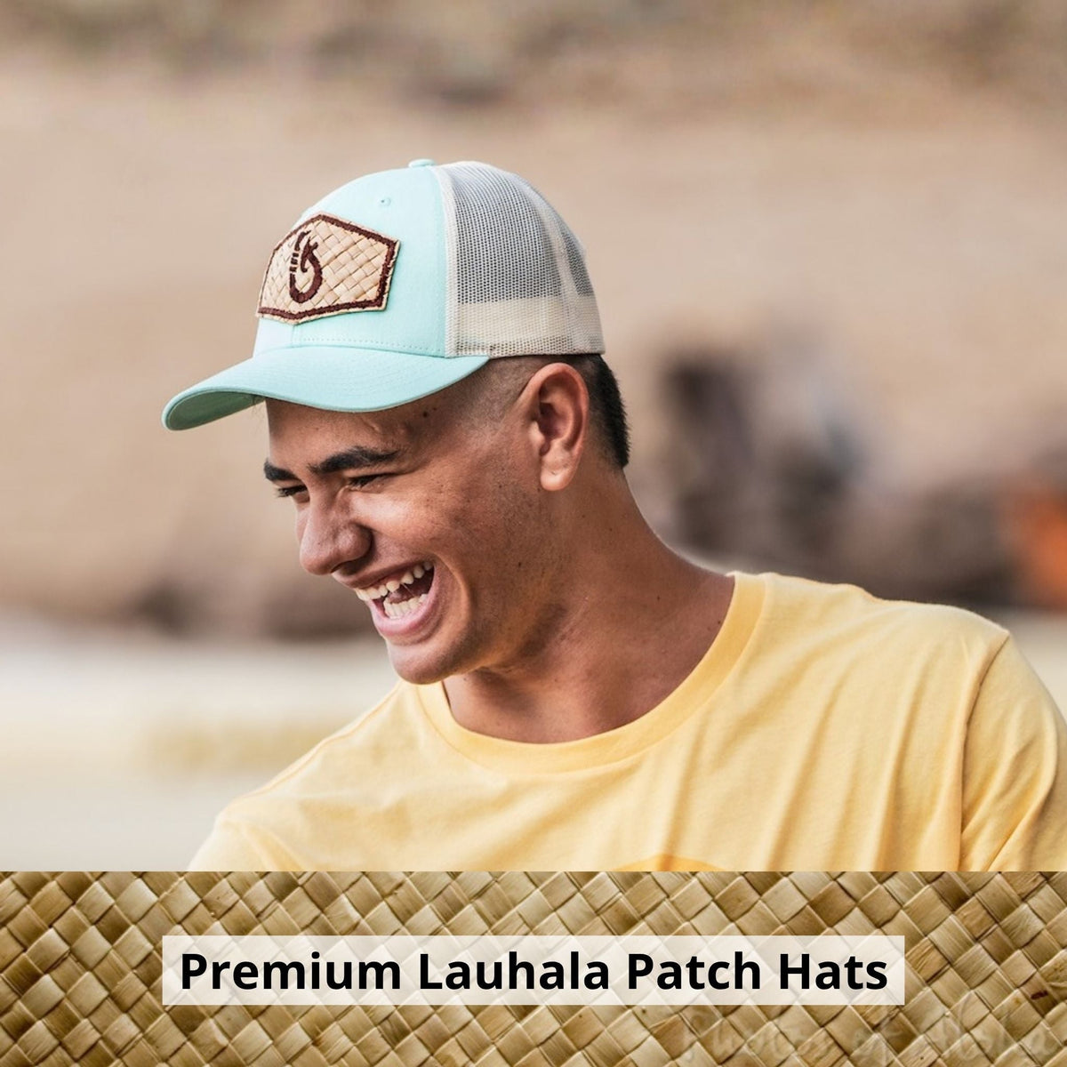 Premium Lauhala Patch Hats