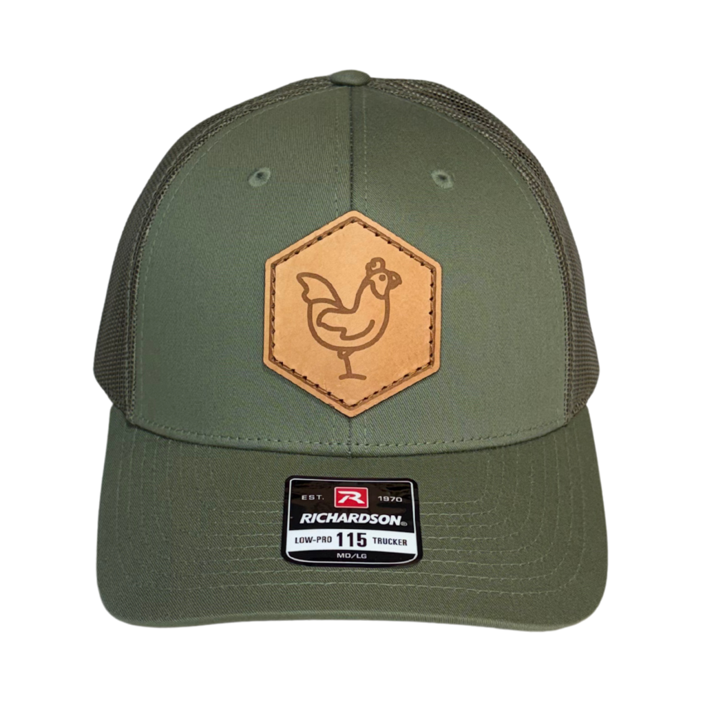 Leather North Shore Chicken Premium Hat - Mesh Back