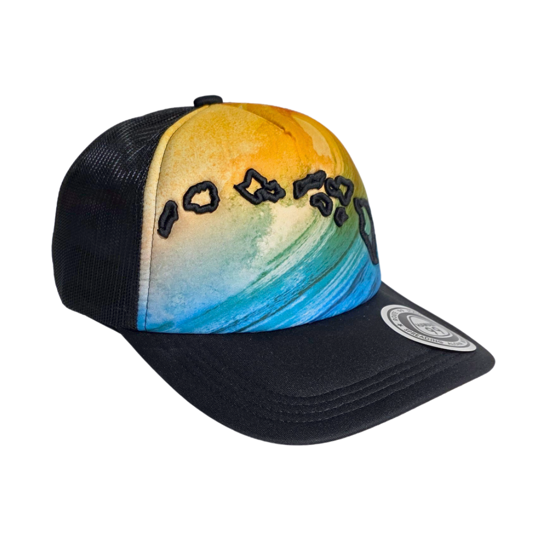 Hawaiian Islands Wave Trucker Hat