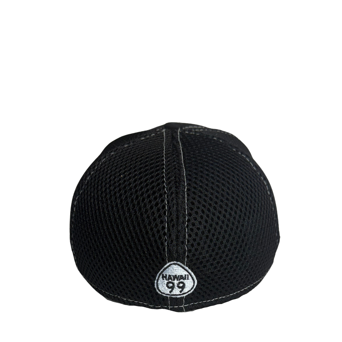 Hawaiian Islands Fitted Hat (Black & White)