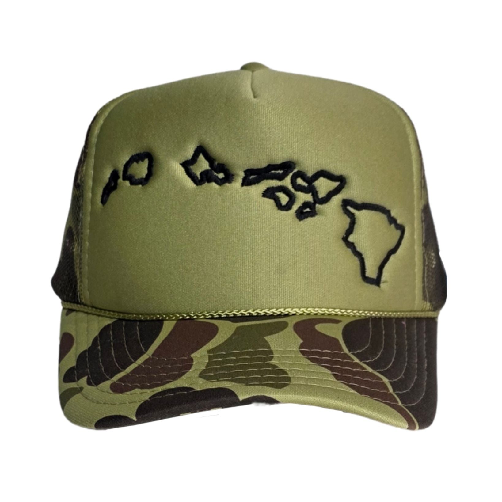 Hawaiian Islands Camo Trucker Hat
