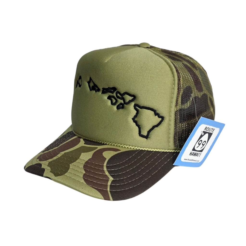 Hawaiian Islands Camo Trucker Hat