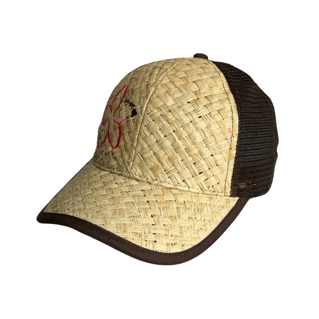 Lauhala Straw Plumeria Hat