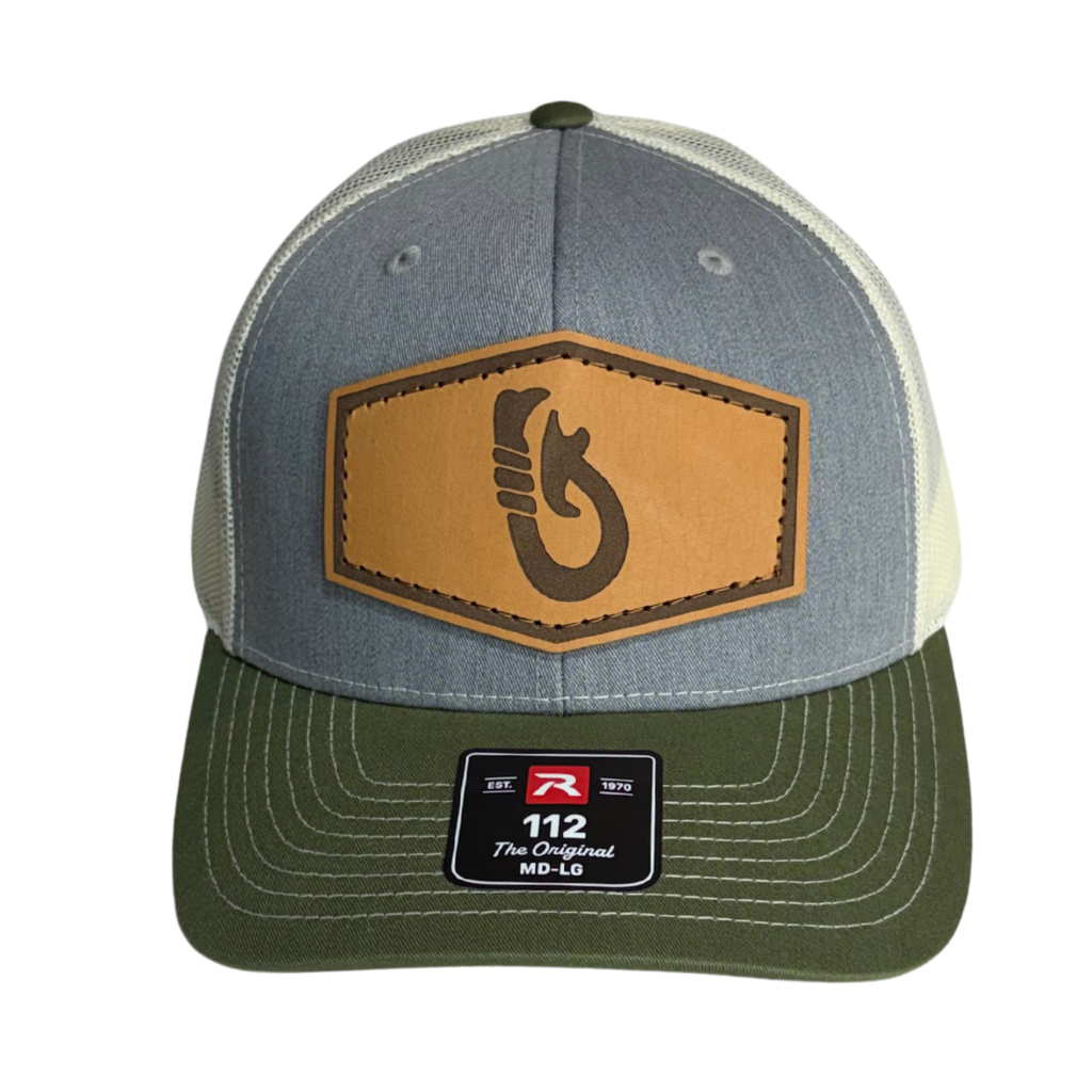 Leather Makau (Hook) Premium Hat (mesh back)