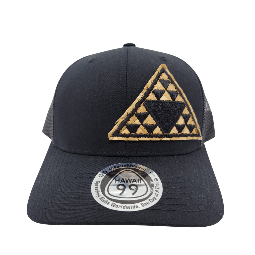 Genuine Lauhala Black Triangle