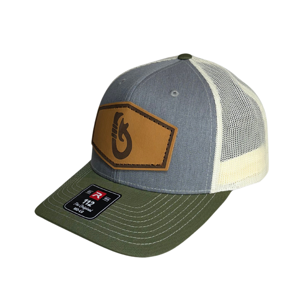 Leather Makau (Hook) Premium Hat (mesh back)