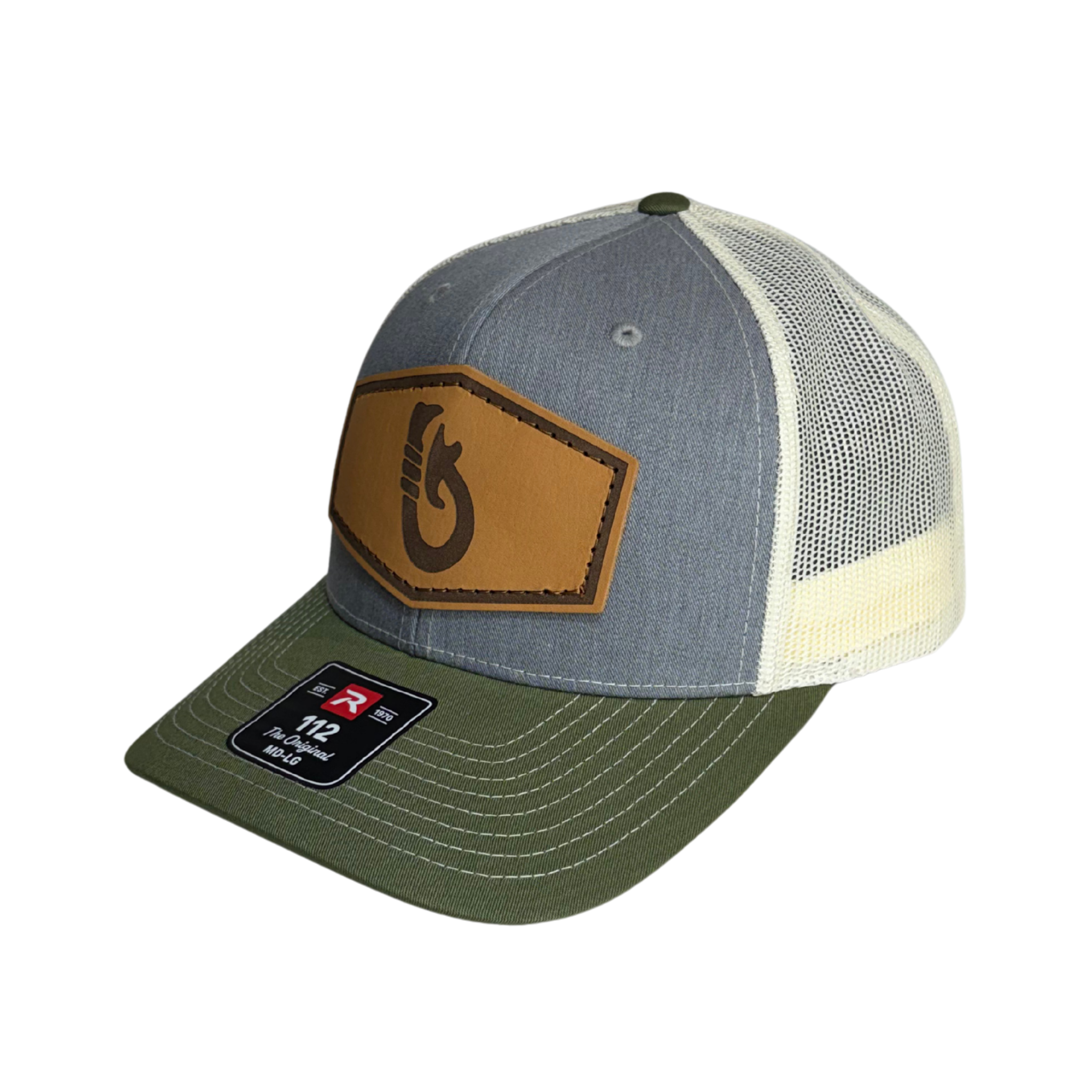 Leather Makau (Hook) Premium Hat (mesh back)