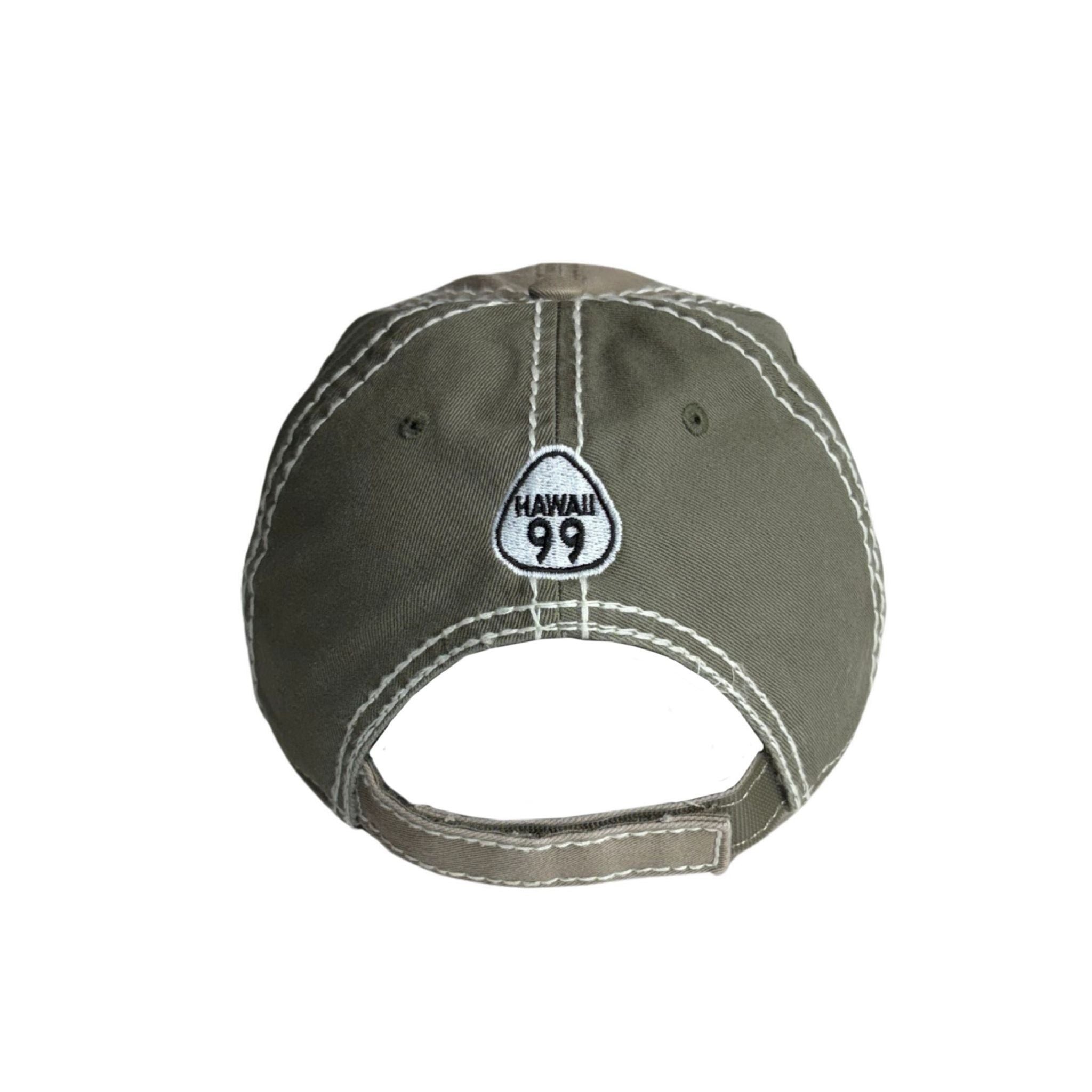 Honu (turtle) Hawaiian (olive distressed) Hat