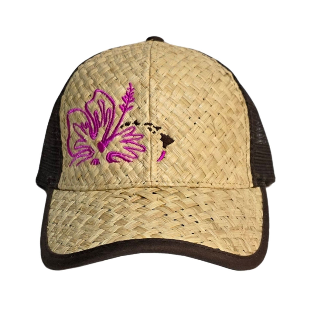 Lauhala Straw Hibiscus Hat