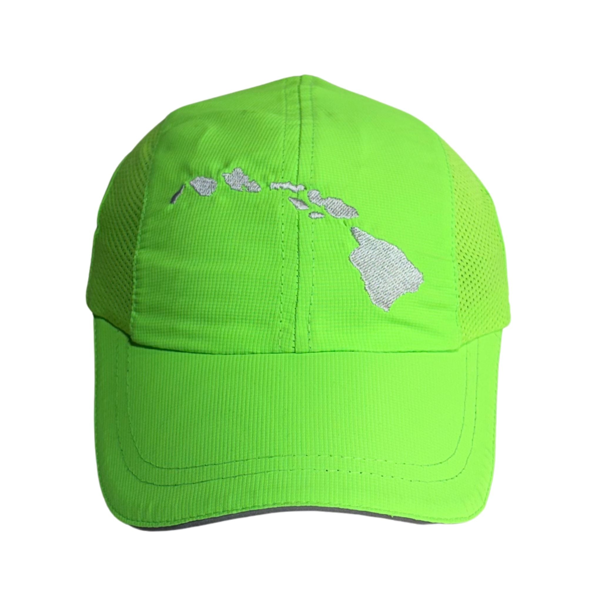 Hawaiian Islands Neon Green Performance Hat