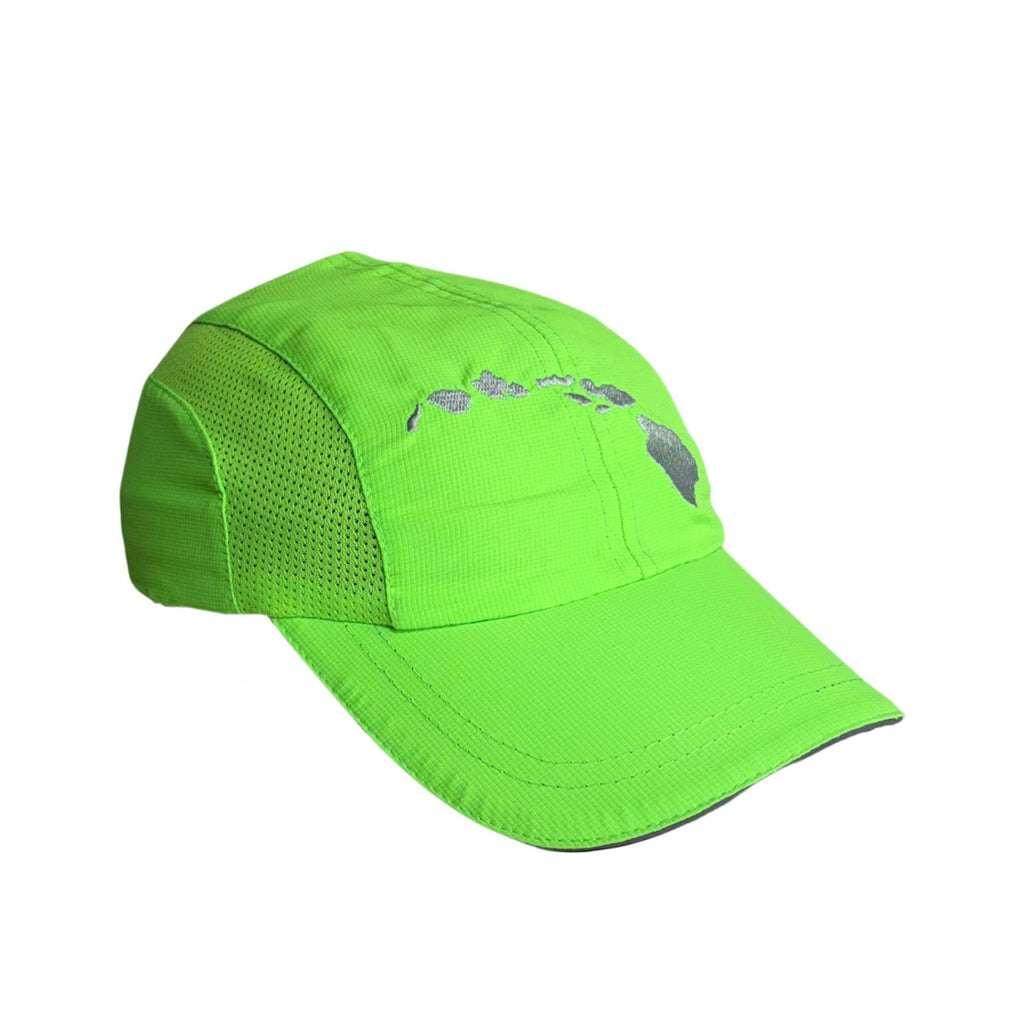 Hawaiian Islands Neon Green Performance Hat