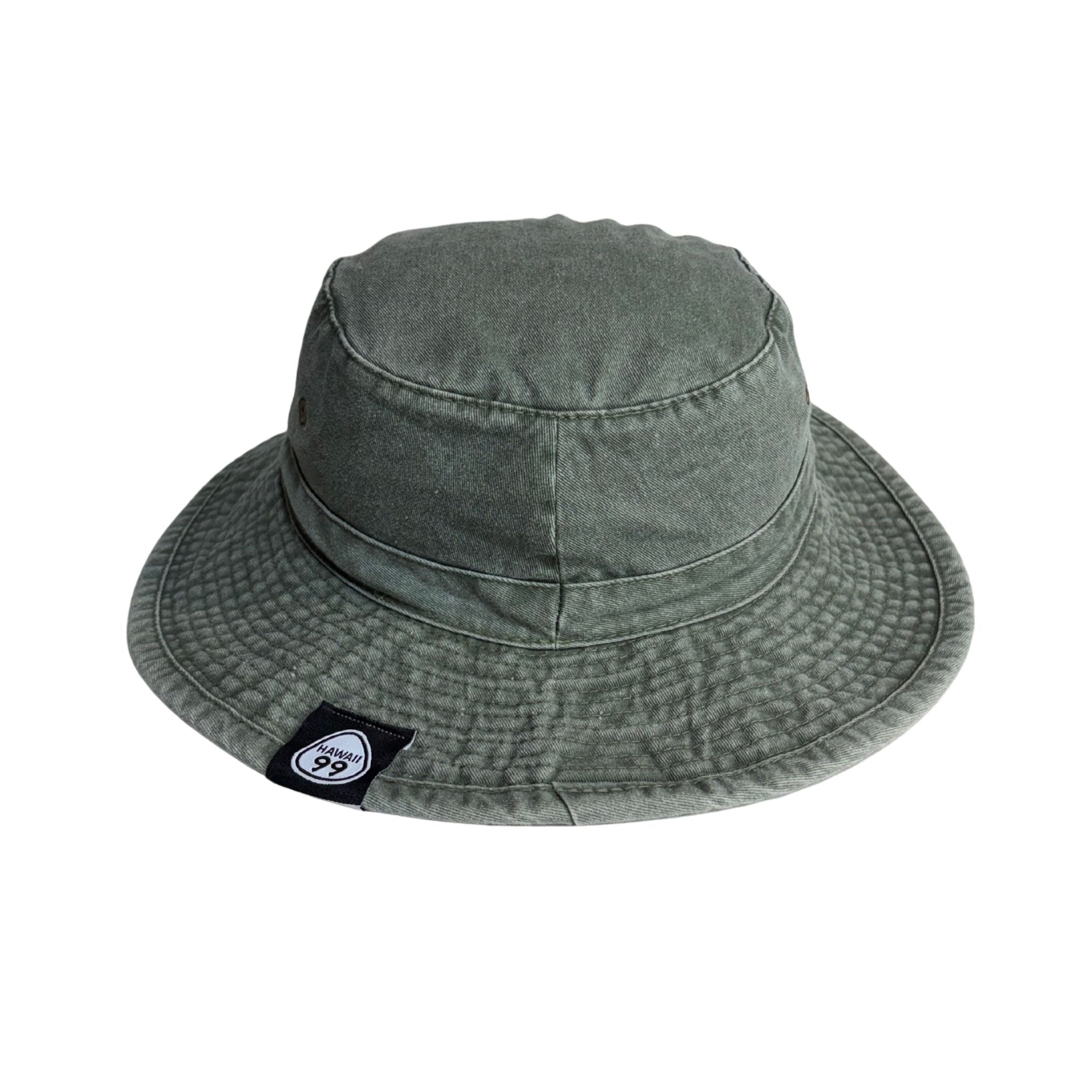 Bucket Hat with Hawaiian Islands w/Attachable Chin Cord