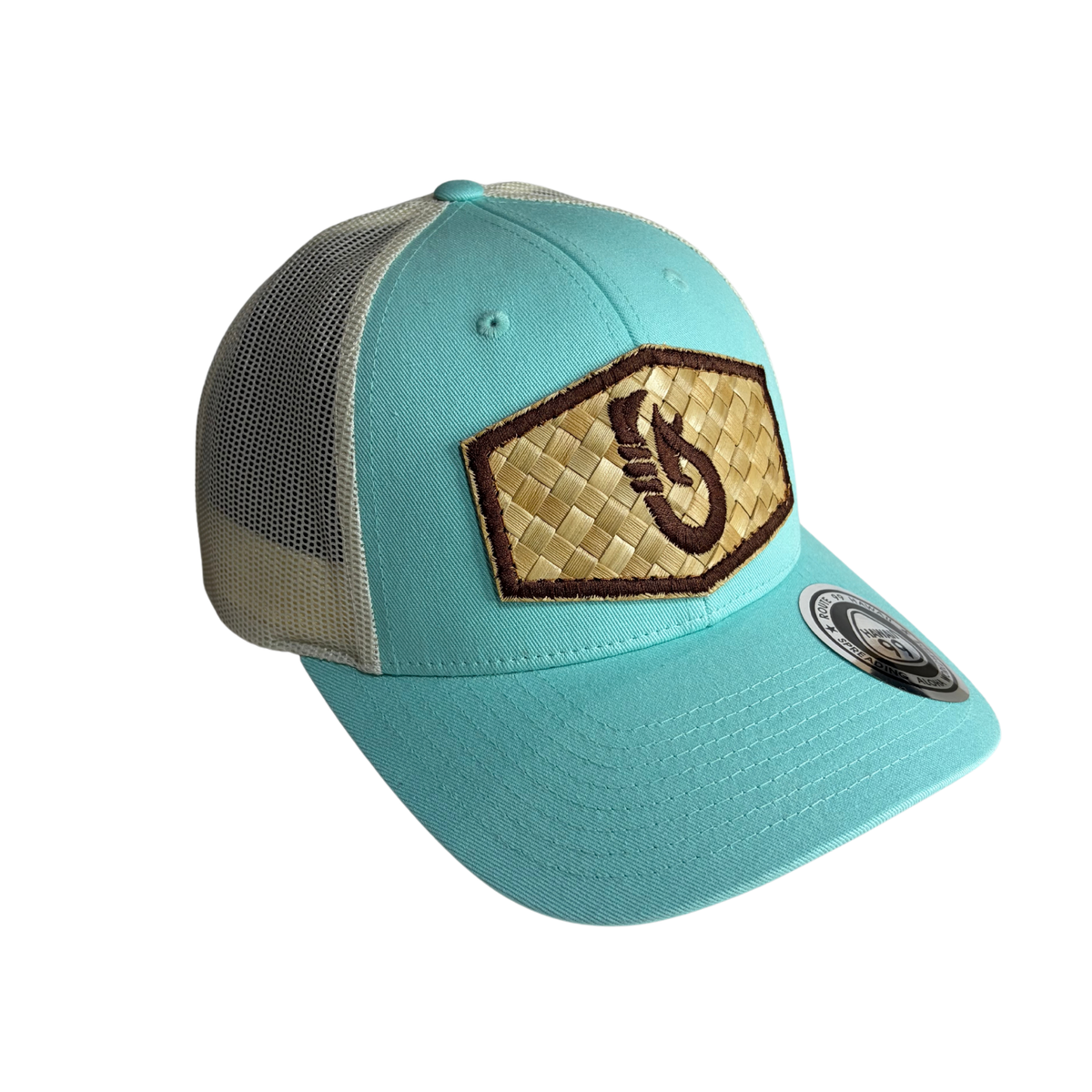 Genuine Lauhala Makau (Hook) Turquoise Hat