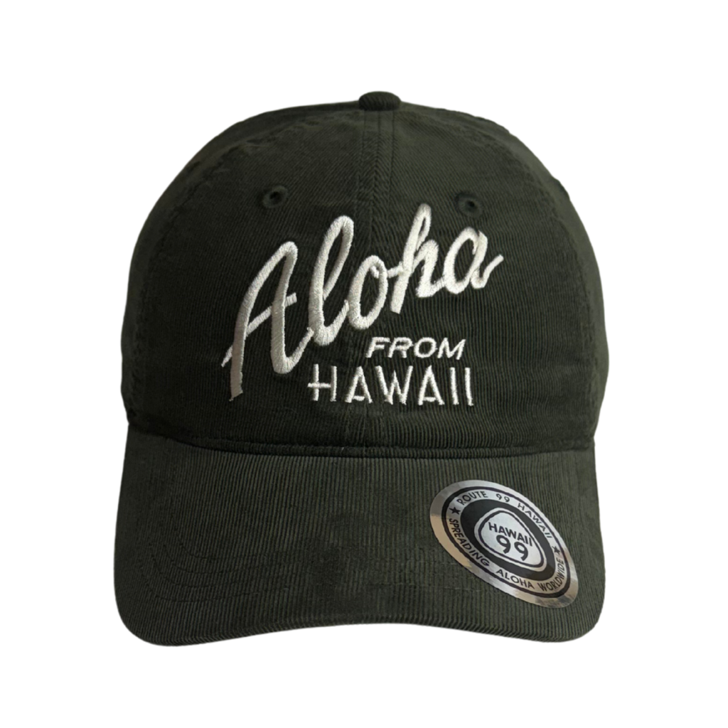Corduroy Aloha From Hawaii Hat