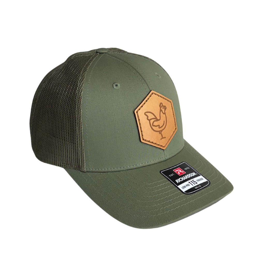 Leather North Shore Chicken Premium Hat - Mesh Back