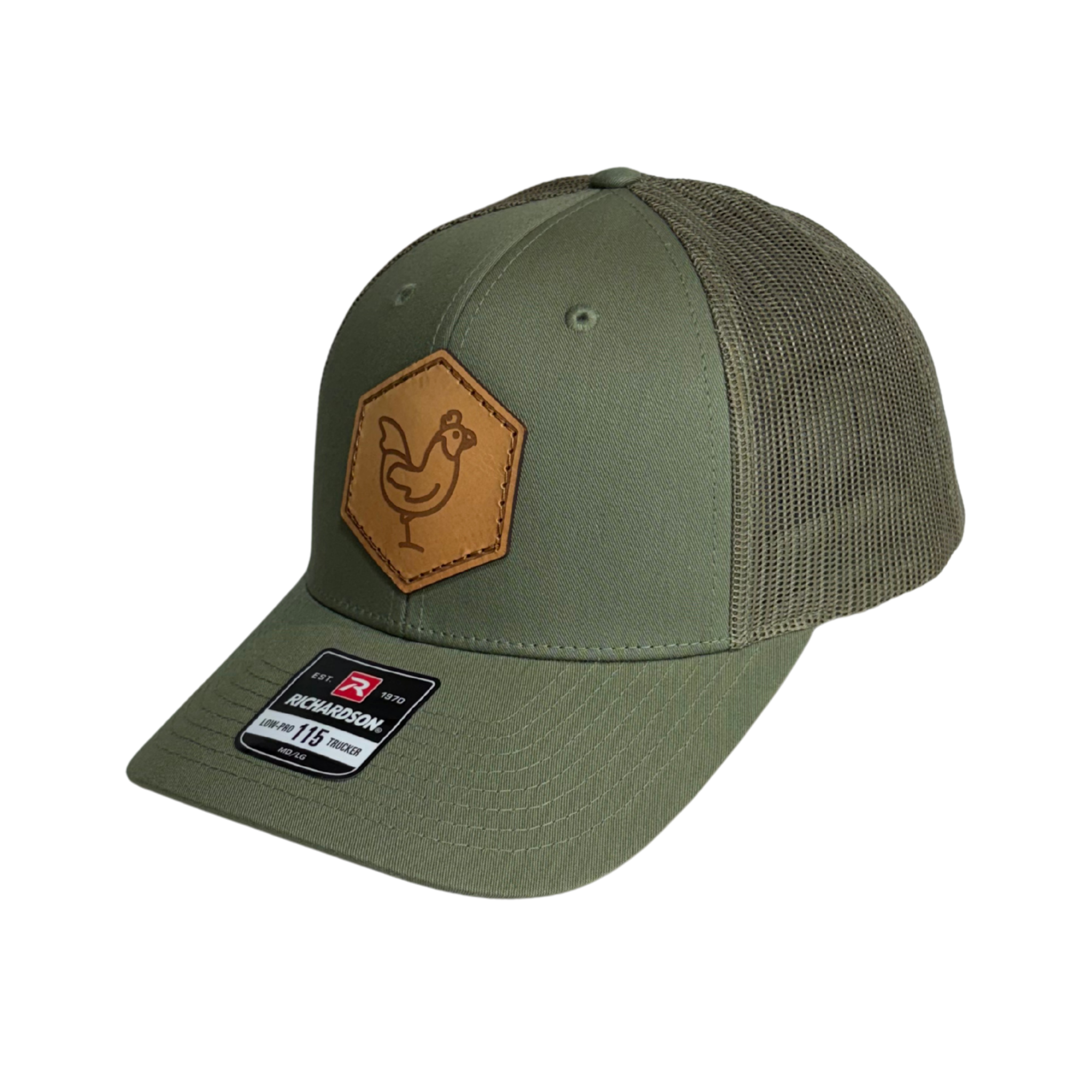 Leather North Shore Chicken Premium Hat - Mesh Back