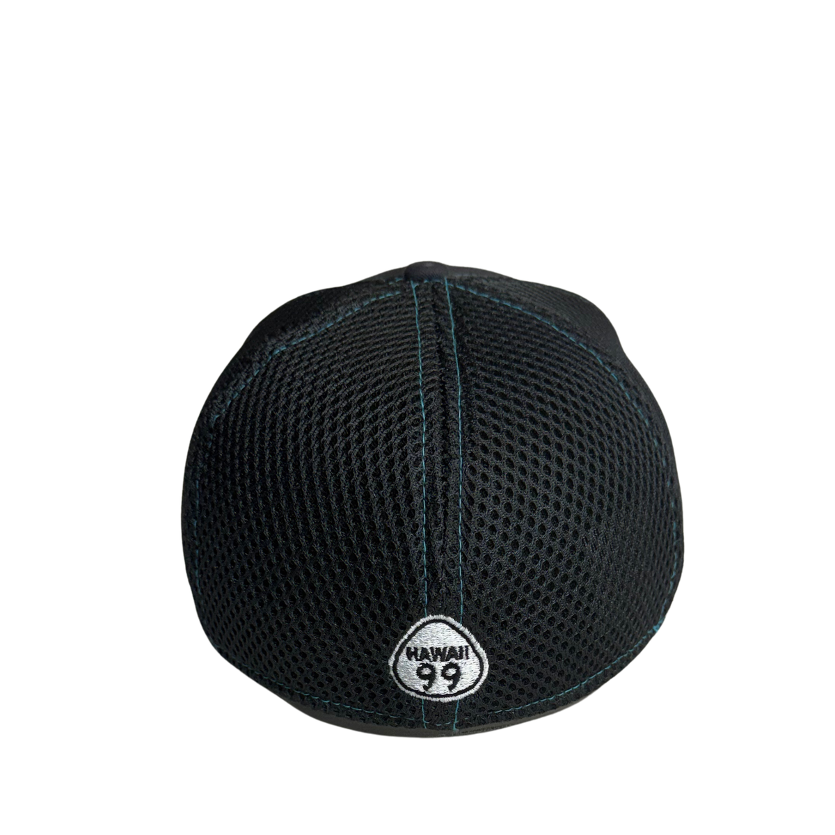 Hawaiian Islands Fitted Hat (Neon Blue)