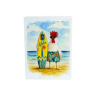 Surfing Rooster Magnet