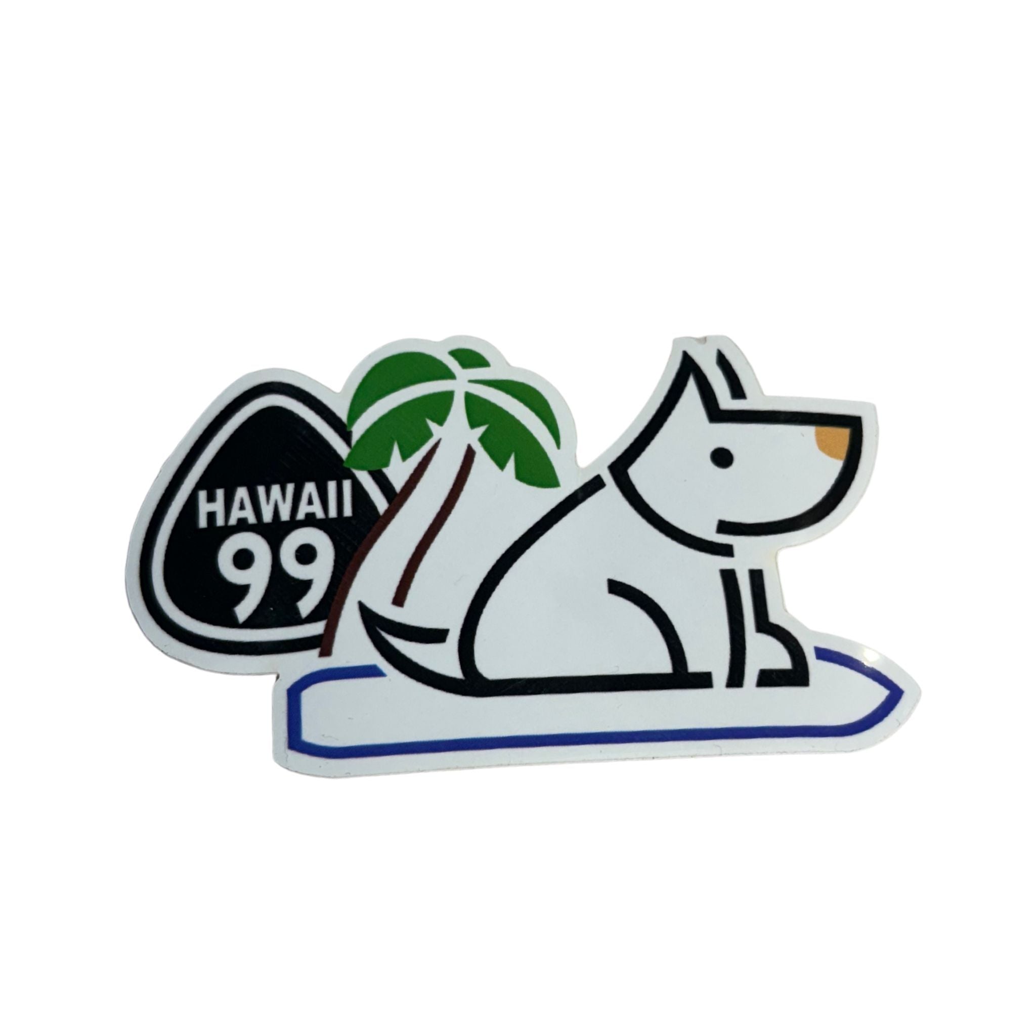 Route 99 Surfer Dog Sticker