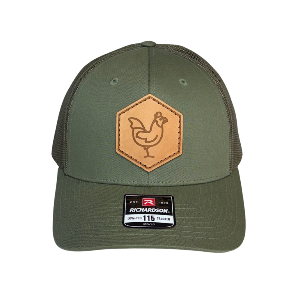Leather North Shore Chicken Premium Hat - Mesh Back
